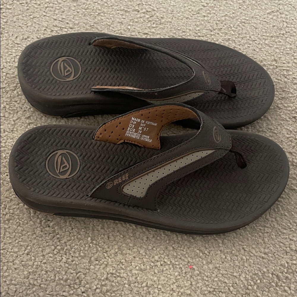 Reef Men's Dark Brown and Tan Sandals